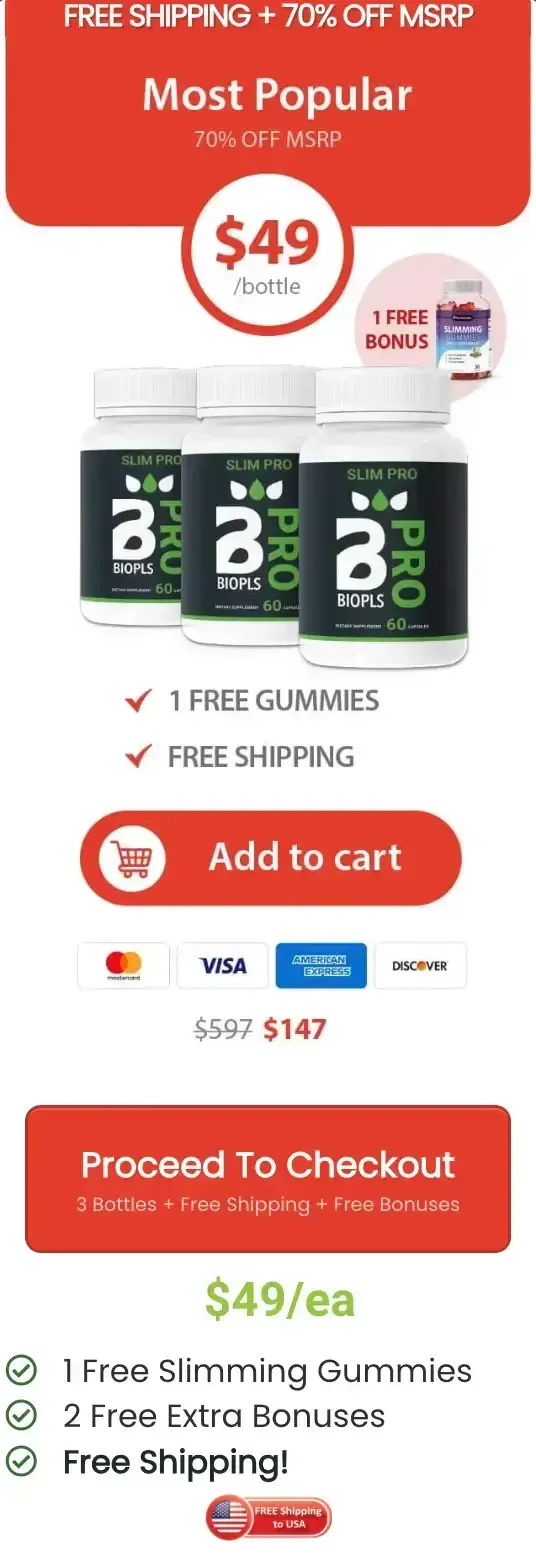 BioPls Slim Pro - 3 Bottle Pack